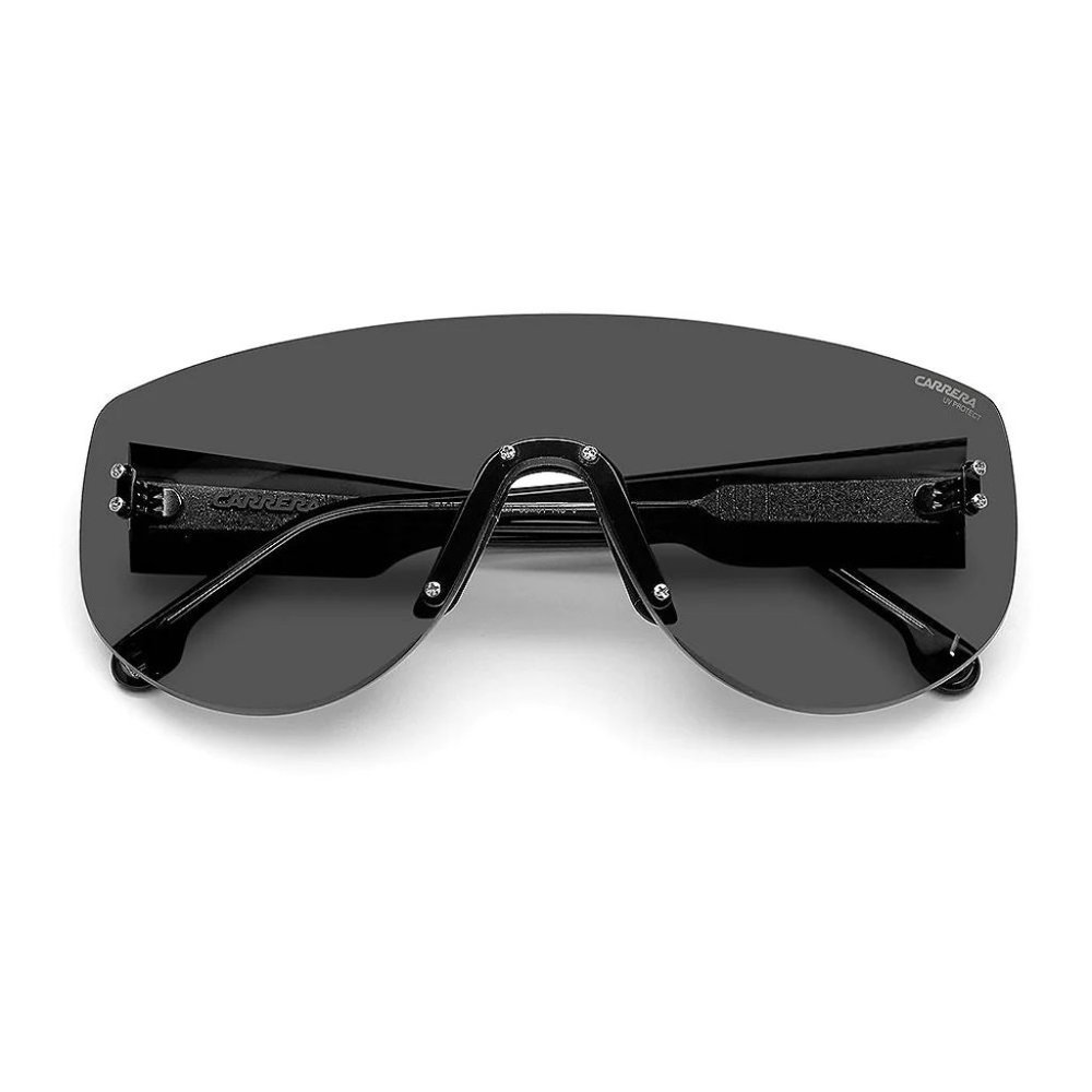 CARRERA FLAGLAB12- NEW IN BOX/BLK WITH BLK LENS-UNISEX SHIELD-aviator